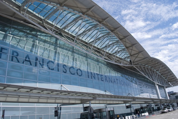 the exterior of San Francisco International Airport